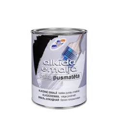 Emailvärv, universaalsed Rilak Alkida Emalja, poolmatt, 0.9 l, valge v.