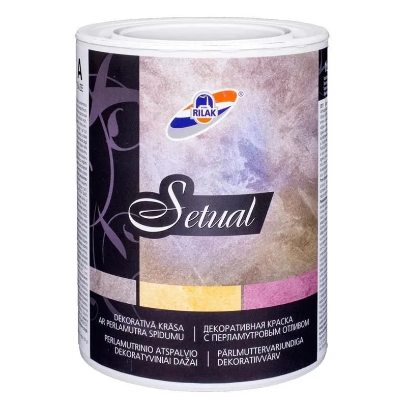 Speciāla krāsa, sienas-krāsotu virsmu defektu novēršanai Rilak Setual, setual, 0.9 l