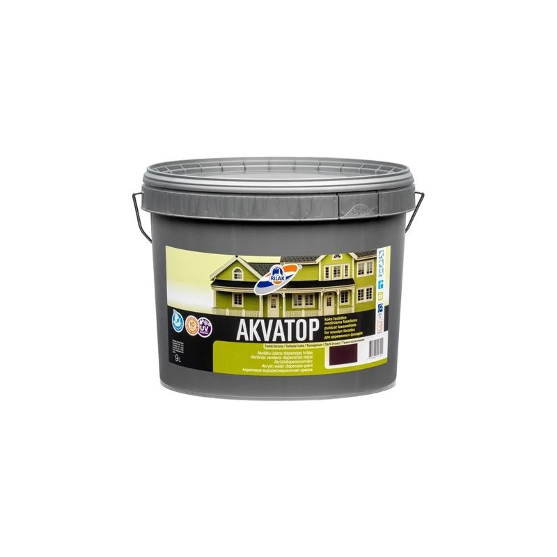 Krāsa akvatop tumši brūns 9l