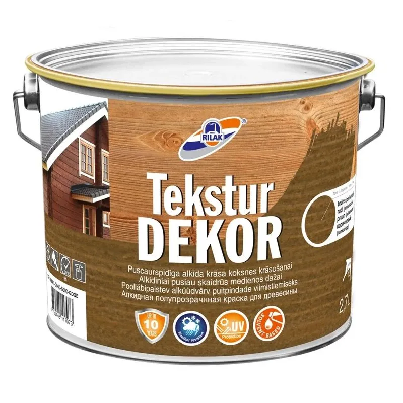Koksnes impregnants Rilak Teksturdekor, brūna krās., 2.7 l
