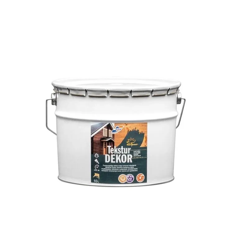 Koksnes impregnants Rilak Teksturdekor, tumši pelēka krās., 10 l