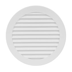 Plast. ventiliacijos grotelės EUROPLAST VR125. D125. baltos