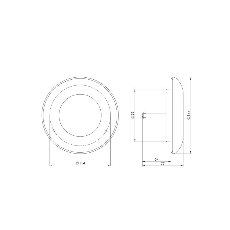 koka difuzors Europlast. D100 mm