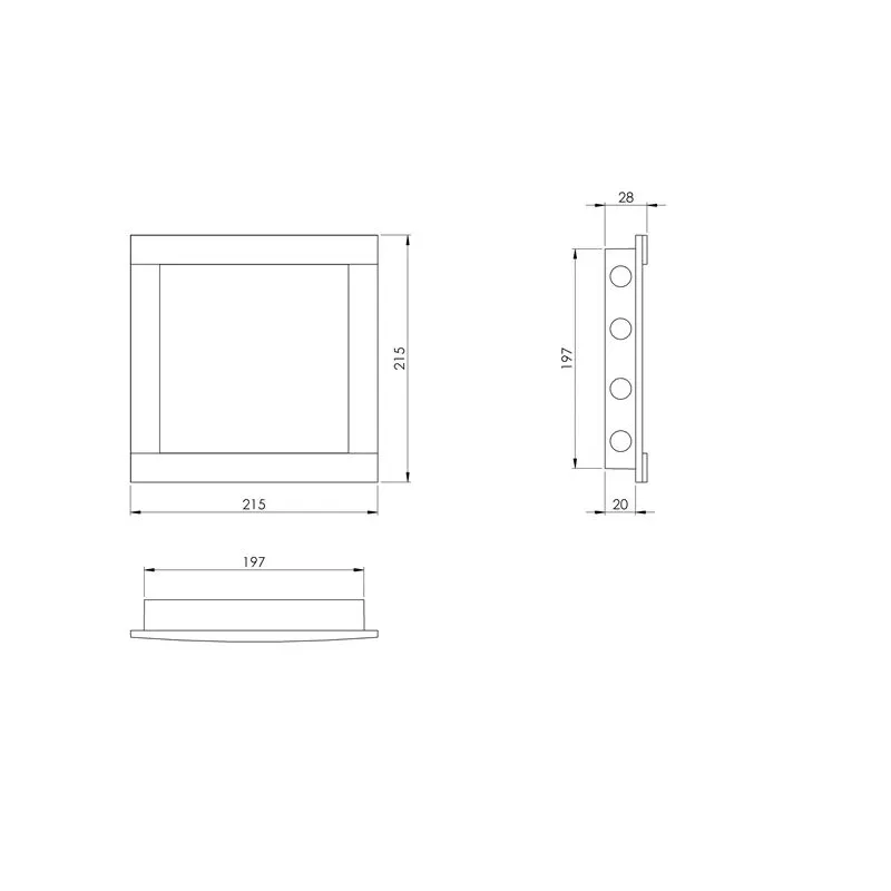 Revīzijas lūka Europlast PL2020A, 197 mm x 197 mm