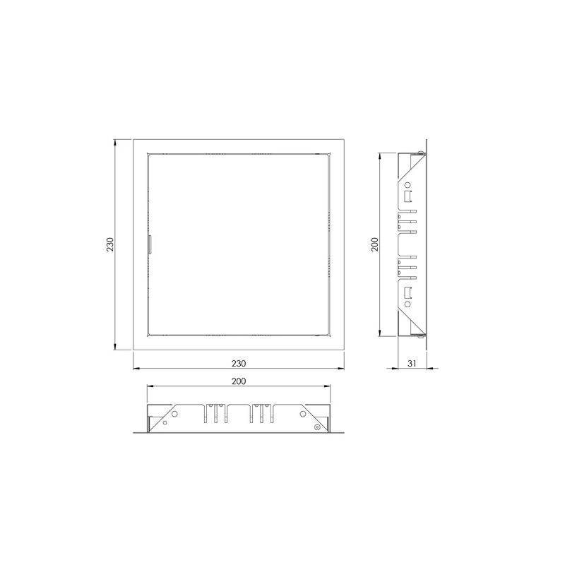 Lūka inspekcijas 200x200mm