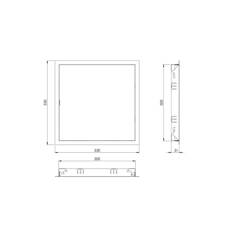 Revīzijas lūka Europlast RL3030, 300 mm x 300 mm
