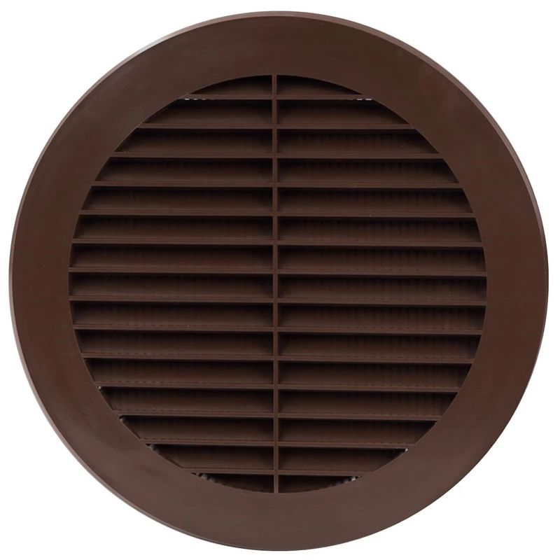 Plast. ventiliacijos grotelės EUROPLAST VR150B. D150. rudos