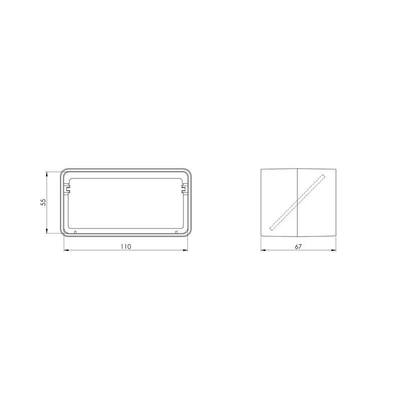 Vārsts Europlast. 110x55mm