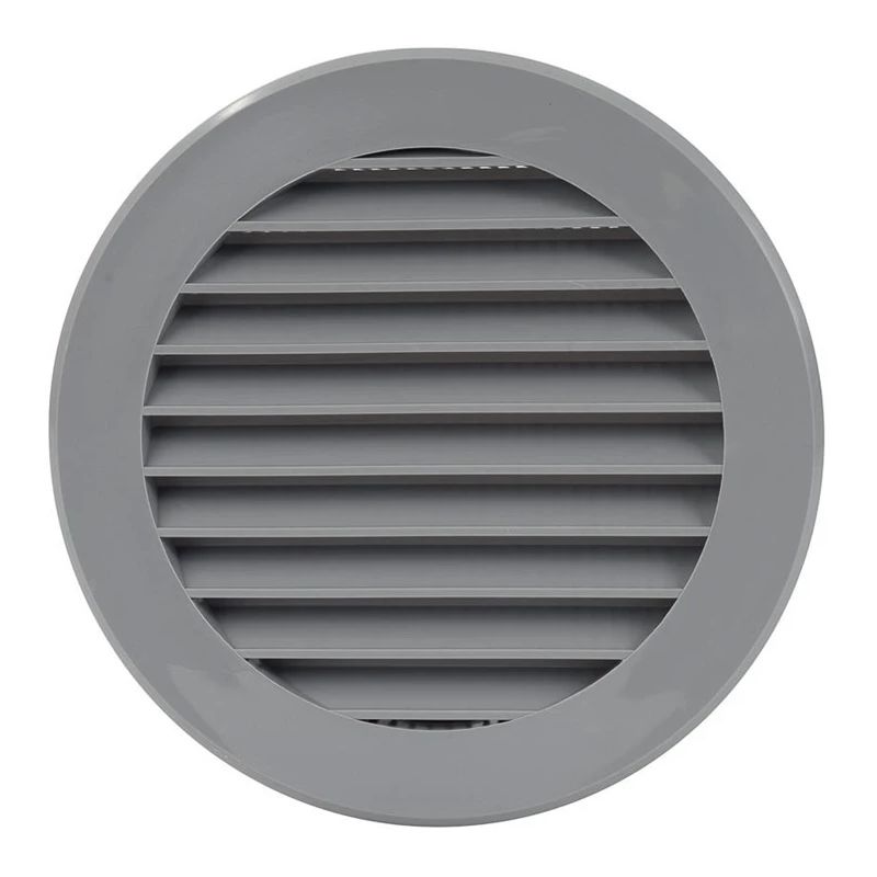 Plast. ventiliacijos grotelės EUROPLAST VR100P. D100. pilkos