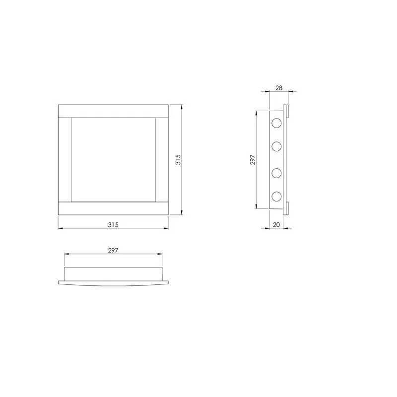 Revīzijas lūka Europlast PL3030, 297 mm x 297 mm