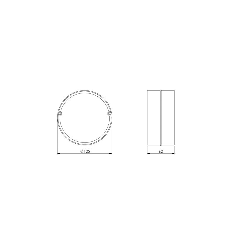 Savienojums as125mm ,europlast,
