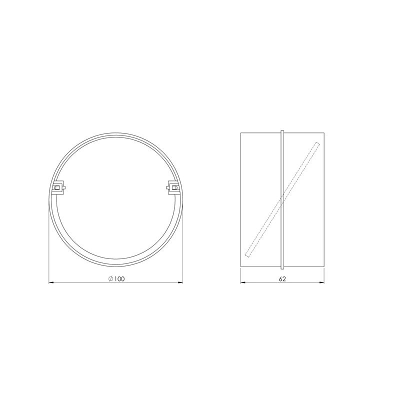 Savienojums ar vārstu av100mm ,europlast,