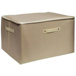 Uzglabāšanas kaste 50x37x31cm auduma, bēša