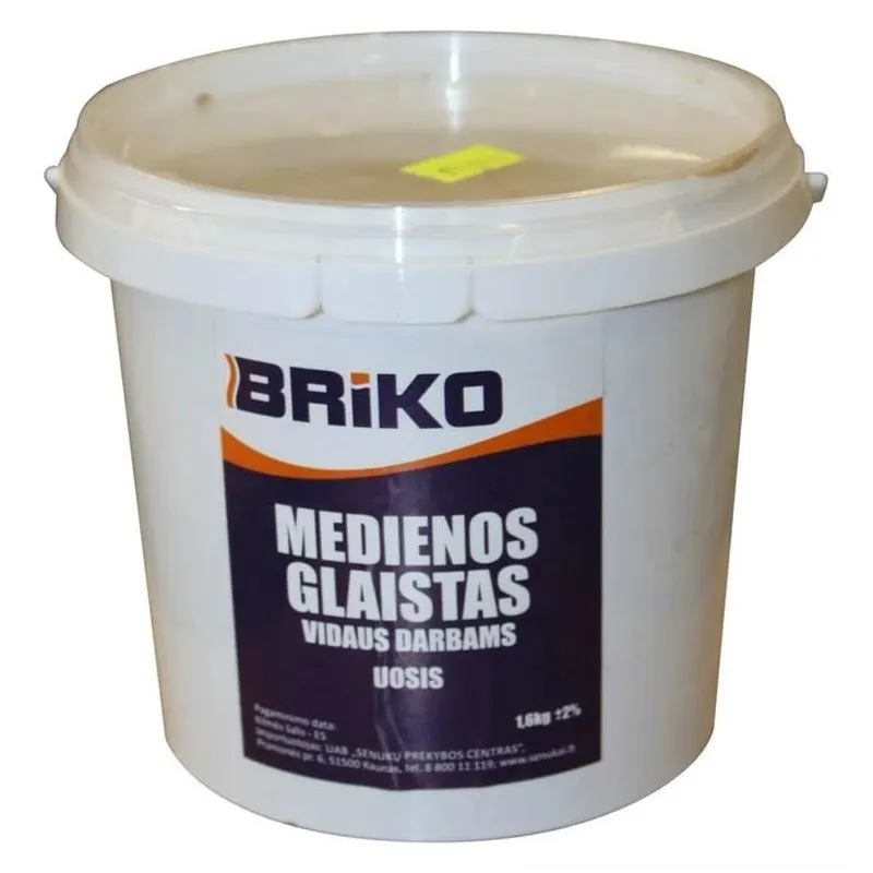 Špaktele Briko, gatavs lietošanai, pelnu krās., 1.6 kg