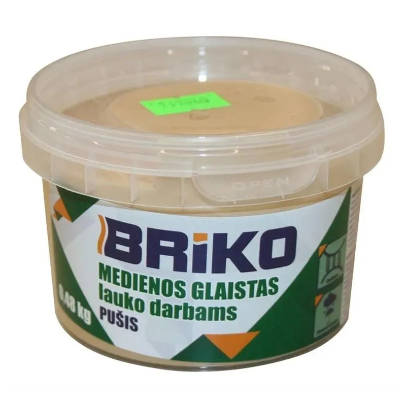 Glaistas Briko, paruoštas naudoti, pušies sp, 0.48 kg