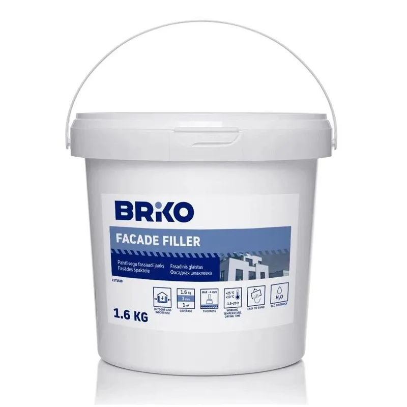 Špaktele Briko, rupjgraudu, balta krās., 1.6 l