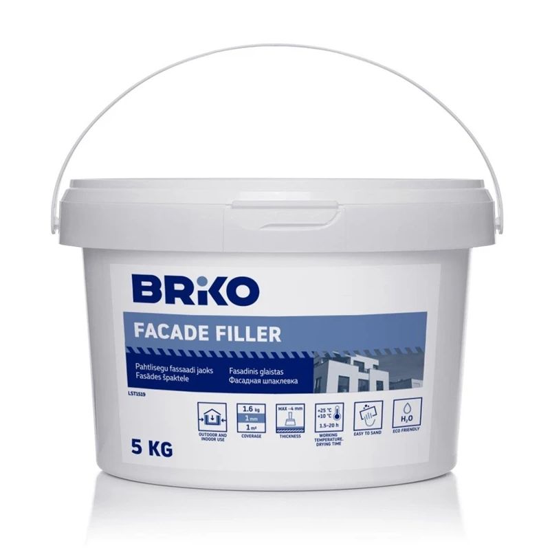 Špakteļmasa fasādēm briko 5kg