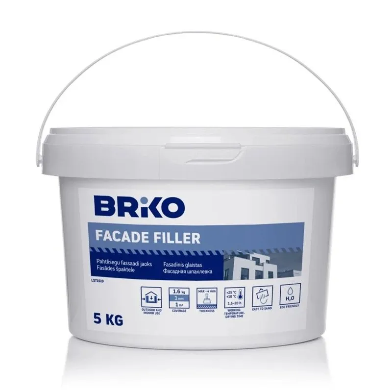 Glaistas Briko, stambiagrūdis, balta sp.-pilka sp., 5 kg