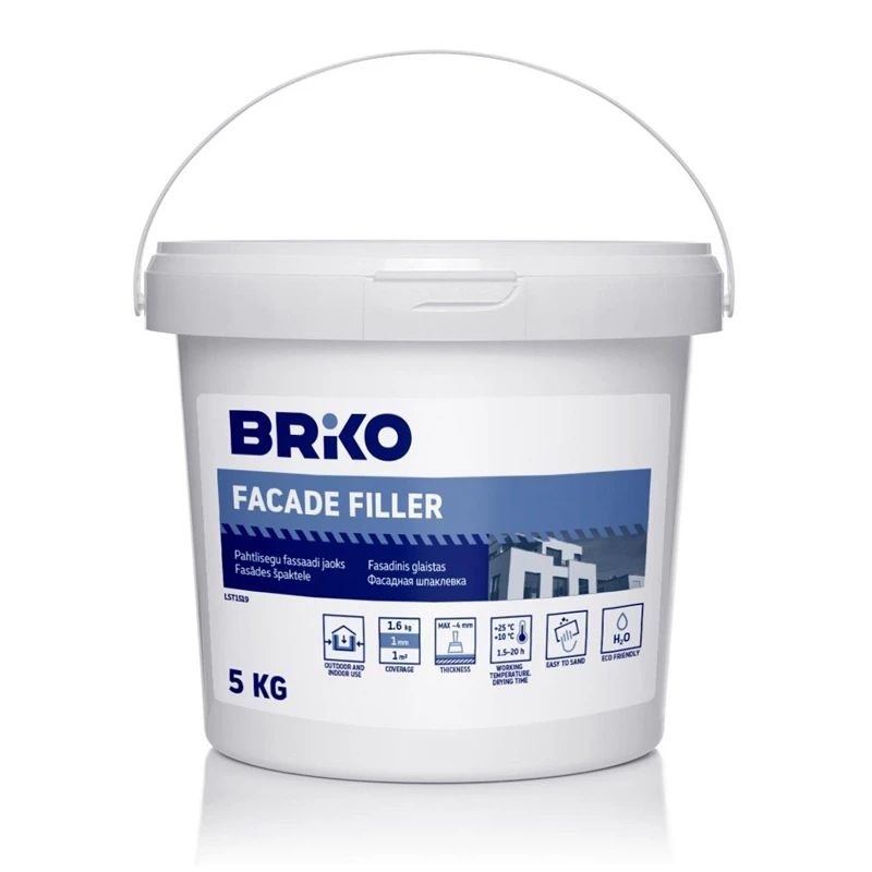 Špakteļmasa fasādēm briko 5kg