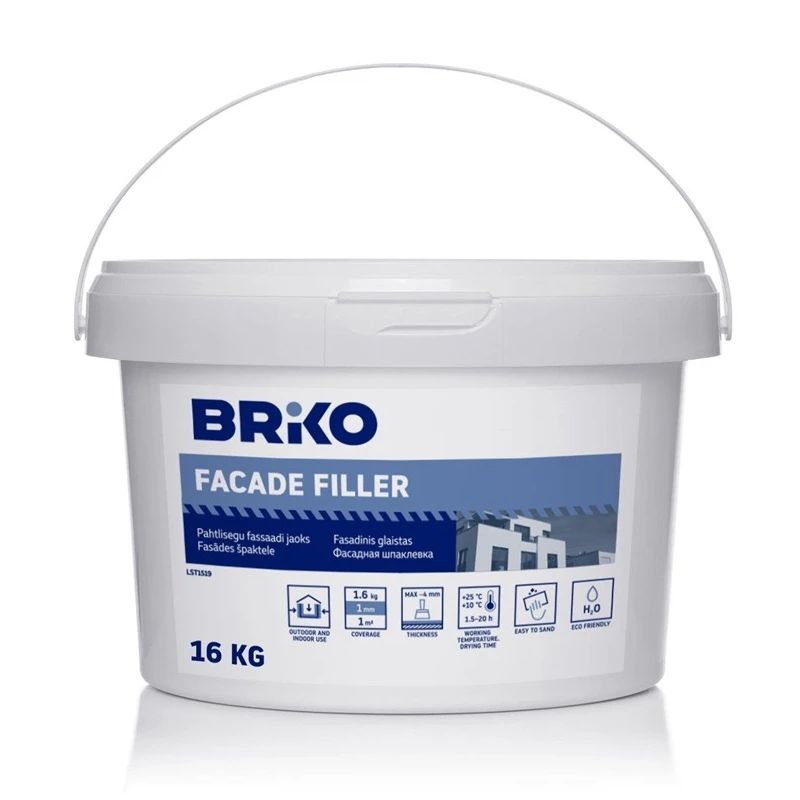 Špakteļmasa fasādēm briko 16kg