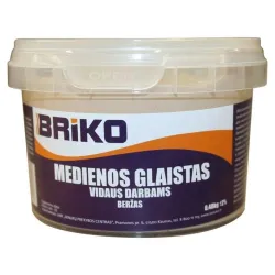 Beržo spalvos medienos glaistas Briko. 0.48 kg
