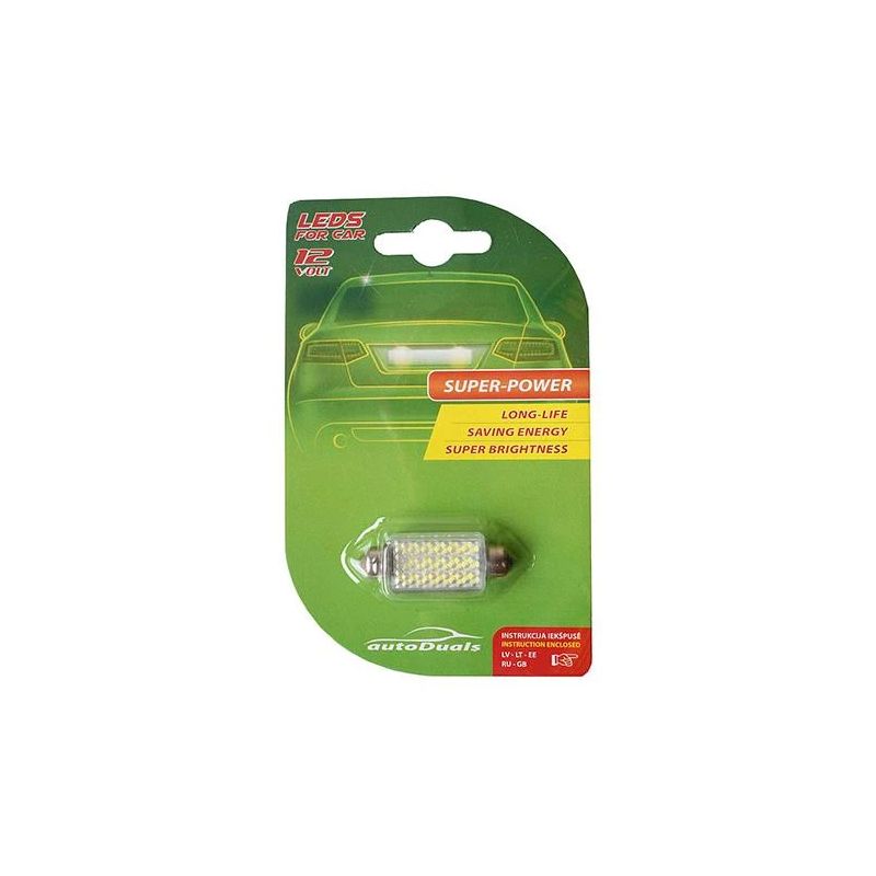 Automobiļa spuldze AutoDuals CB85319. LED. balta. 12 V