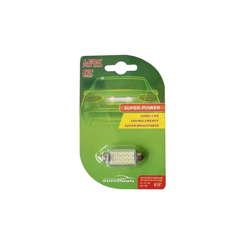 Auto spuldze AutoDuals CB85319, led, balta krās., 12 V