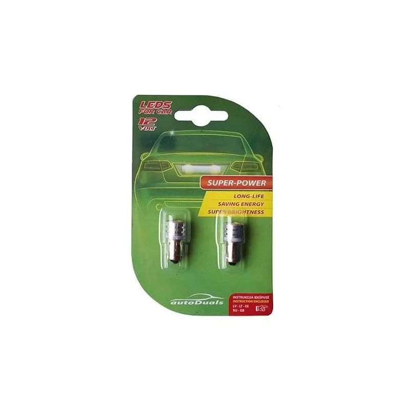 Auto spuldze AutoDuals CB90134, led, balta krās., 12 V