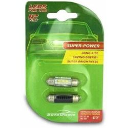 Led spuldzes auto sv8.5 36mm baltas 2gab