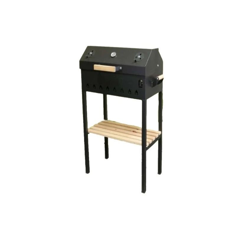 Grils Abas Smokehouse. melna. 80 cm