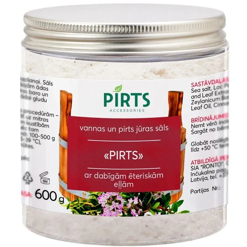 Pirts sāls, 0.6 kg