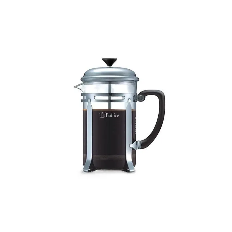 Kafijas kanna French Press Bollire BR-3204, 1 l, caurspīdīga krās.-hroma krās.