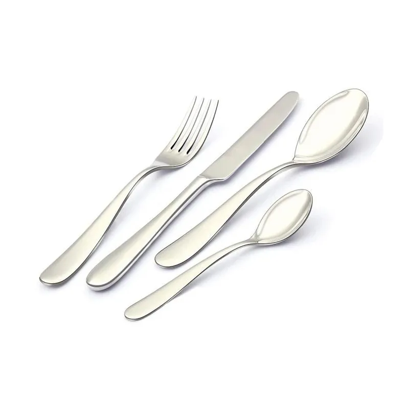 Galda piederumu komplekts Bollire, sudraba krās.