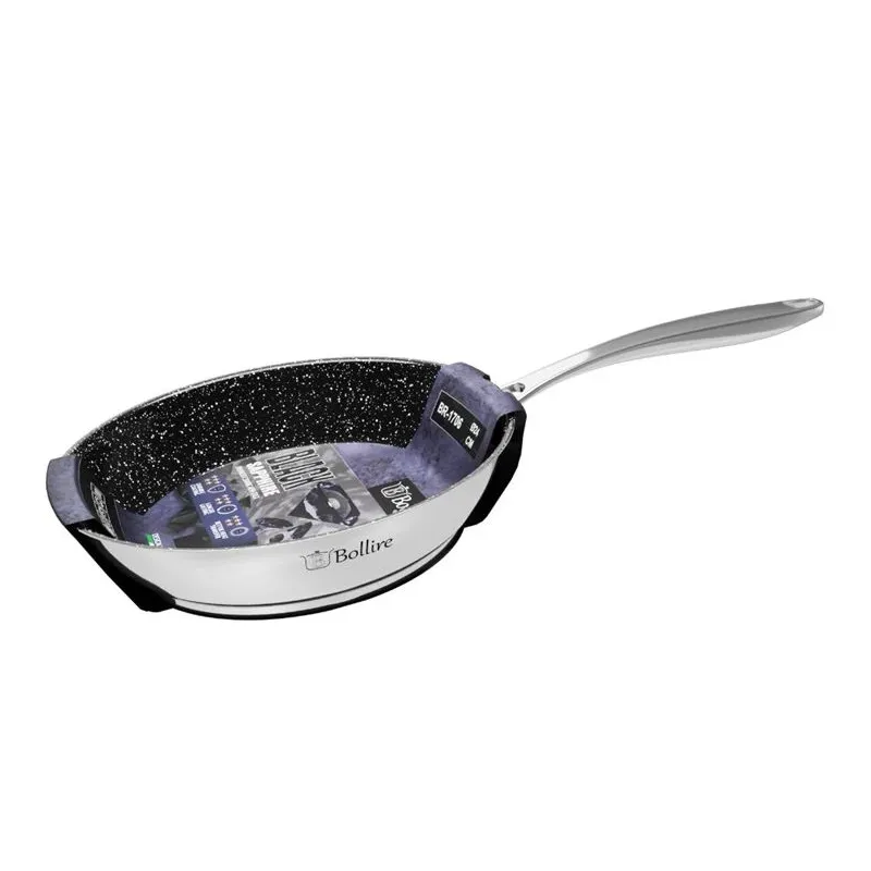 Keptuvė Bollire Black Sapphire BR-1706, 24 cm, nerūdijantysis plienas