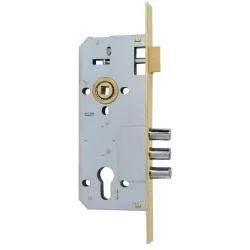 Встроенный замок 10152-3MR+12168-C, покрыт латунью, 85 мм-45 мм