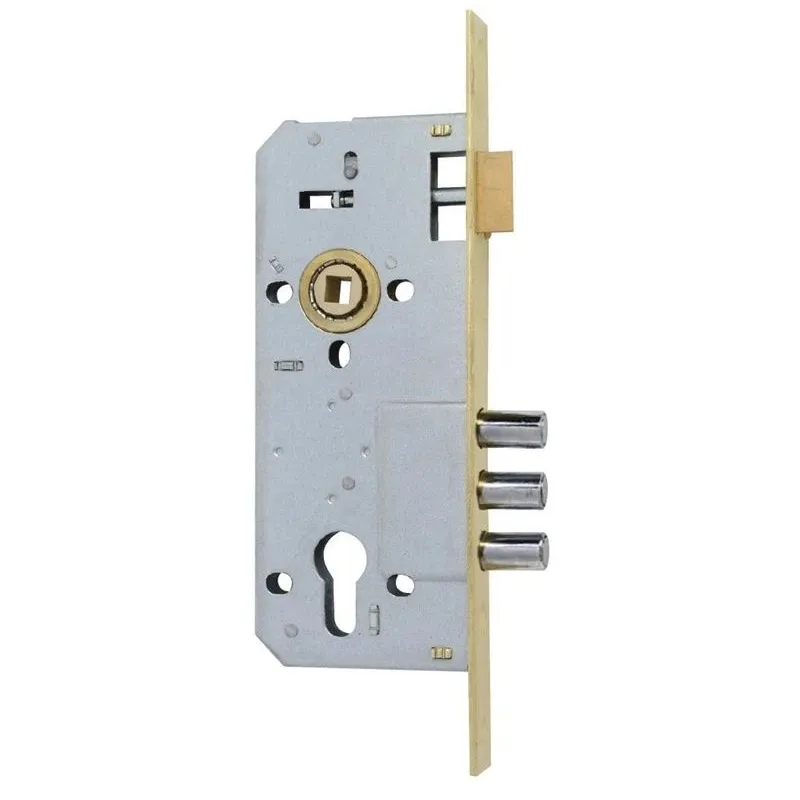 Iemontējamā slēdzene 10152-3MR+12168-C, misiņa pārklājums, 85 mm-45 mm