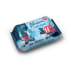 Drėgnos servetėlės Grite BLOSSOM, 1 sl, 72 vnt.