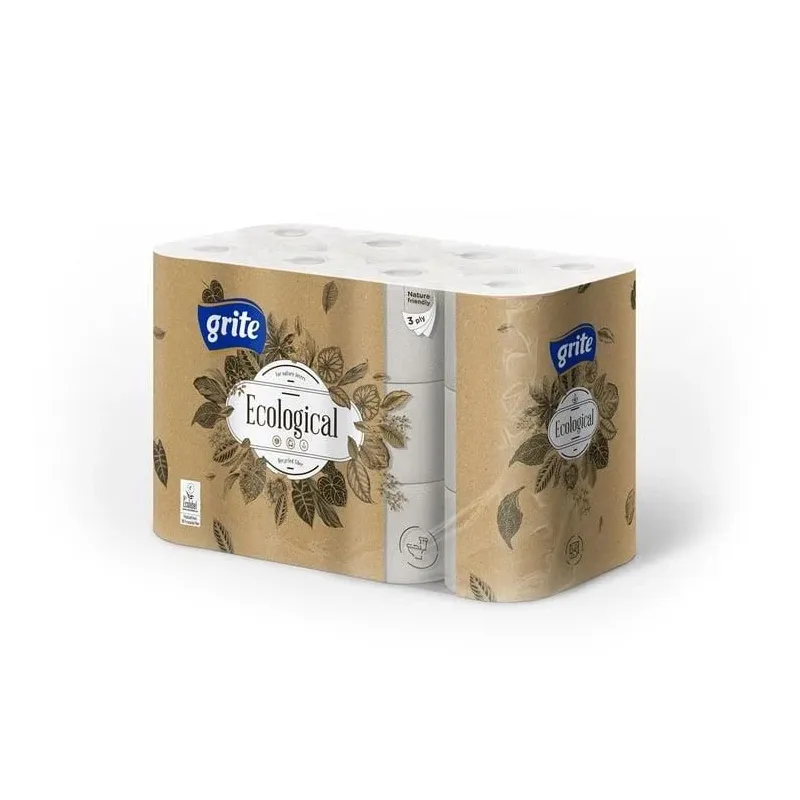 Tualetes papīrs Grite Ecological, 3 sl, 24 gab.