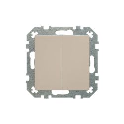 Slēdzis LIREGUS RETRO .2 taustiņi, krēmkrāsas