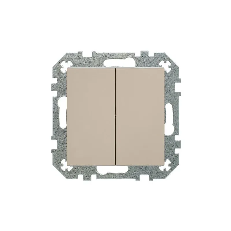 Pārslēgi Liregus Retro, 2 kl, matēts krēmkrāsas tonis