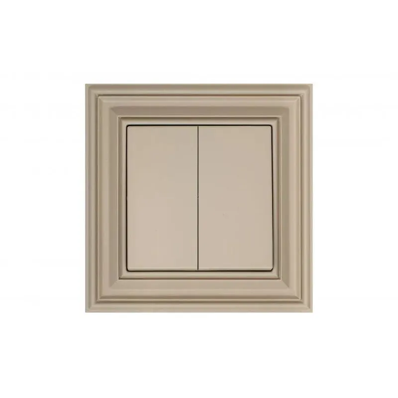 Pārslēgi Liregus Retro, 2 kl, matēts krēmkrāsas tonis