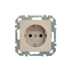 Pistikupesa Liregus Retro IKL16-204-01.R-ONC, maandusega, matt kreemjas v.