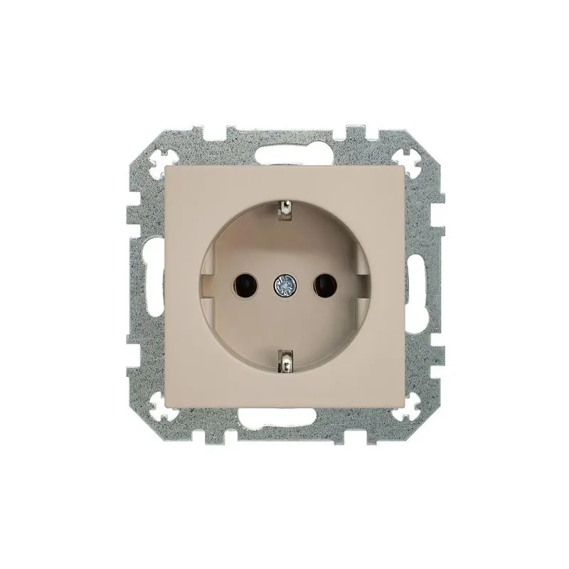 Kontaktligzda Liregus Retro IKL16-204-01.R-ONC, Iezemēta rozete, matēts krēmkrāsas tonis