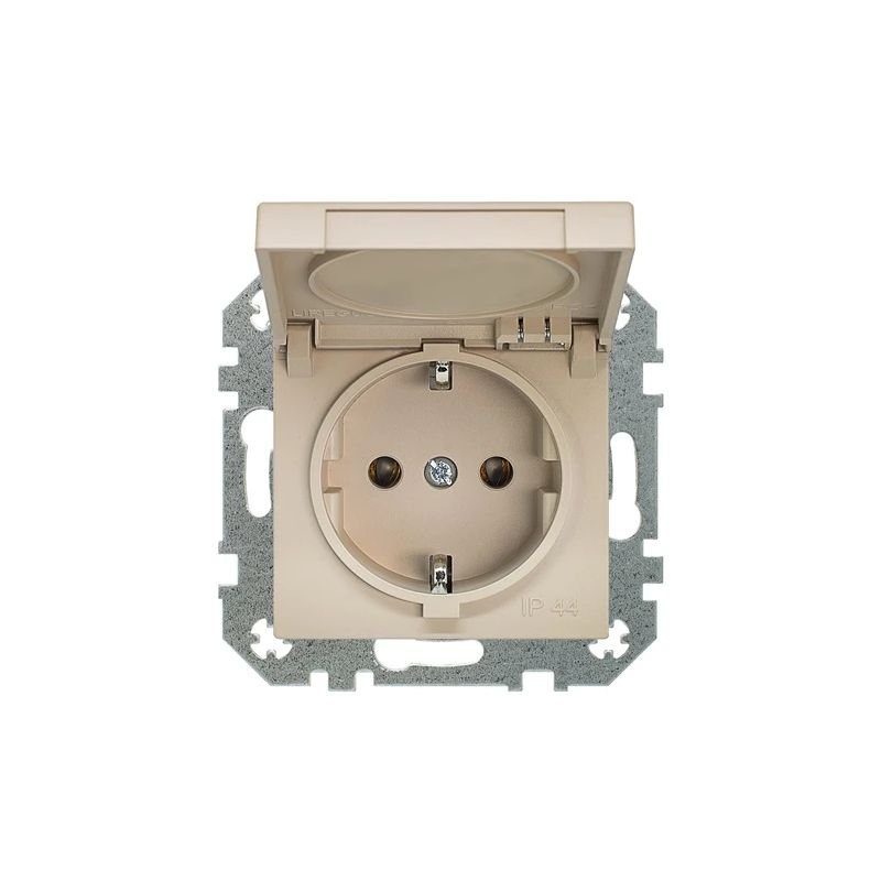 Kontaktdakša LIREGUS RETRO, krēmkrāsas, IP44