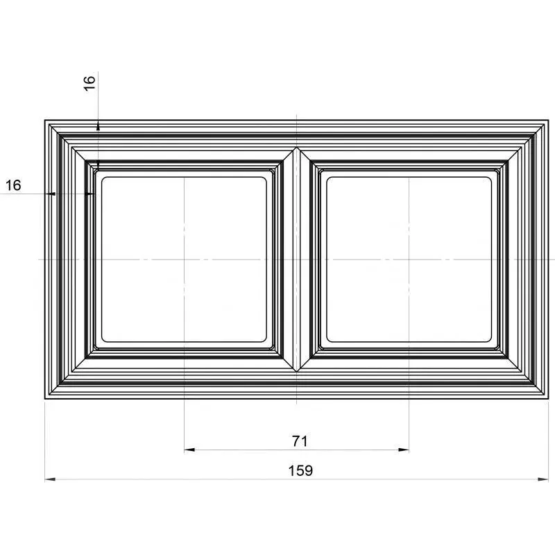 Rāmis 2PL Liregus Retro, matēts krēmkrāsas tonis