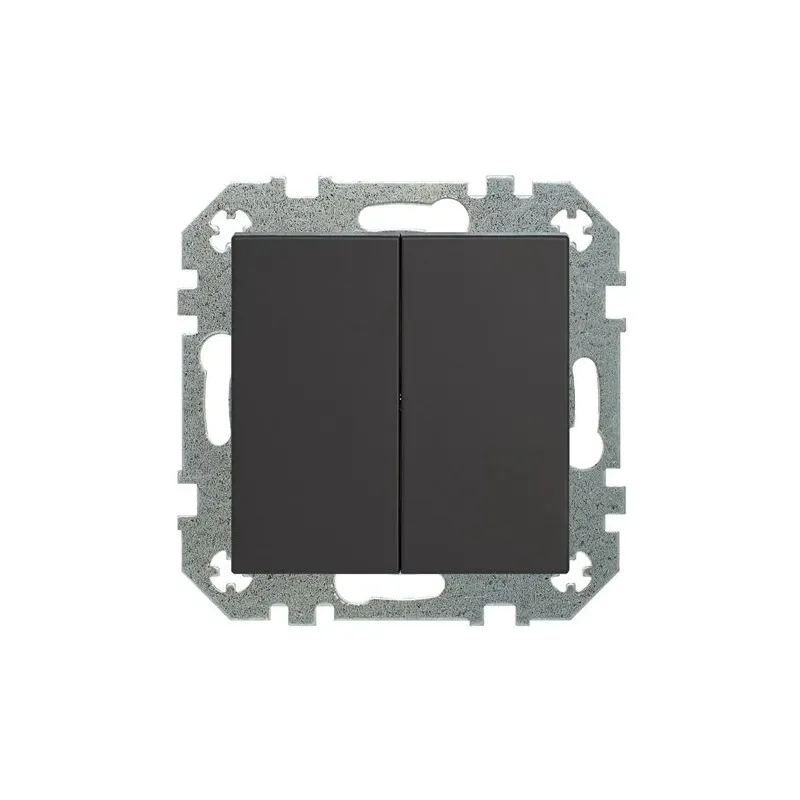 Slēdzis Liregus Retro, 2 kl, matēts melns