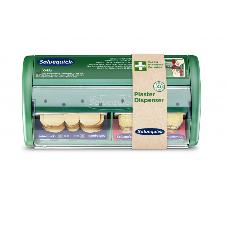 Salvequick plāksteru dozators, ar REF6036+6444 plāksteriem, Cederroth