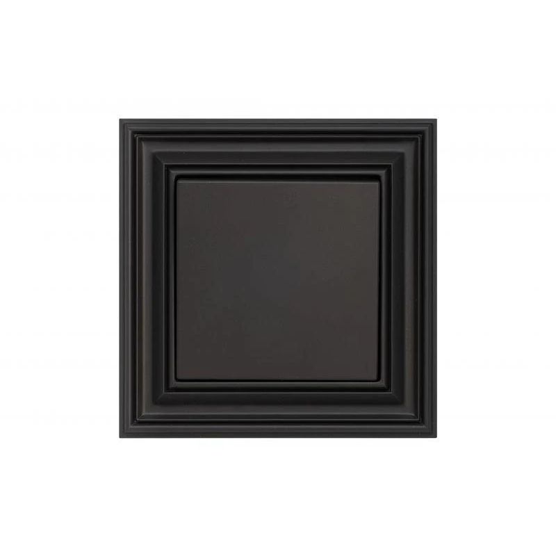 Slēdzis LIREGUS RETRO, melnā krāsā, IP44