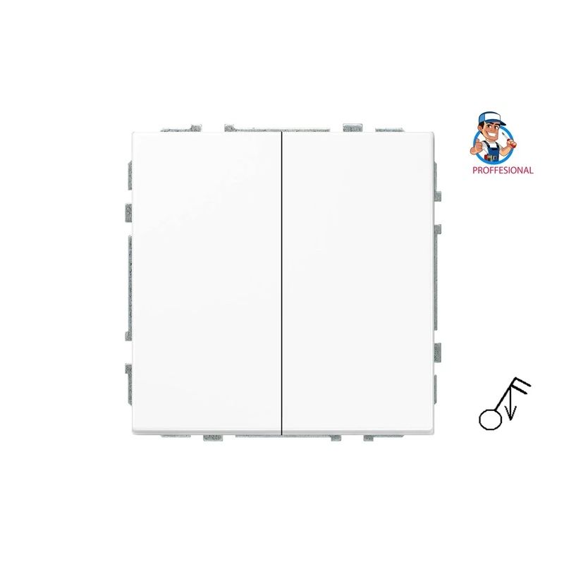 Slēdzis ij1.10-203-01.m-wm modern balta