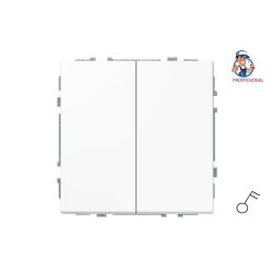 Slēdzis Liregus Modern. 2 kl. matēti balts